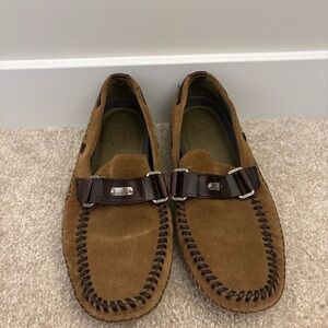 H.S. Trask Men's Brown Suede Loafers